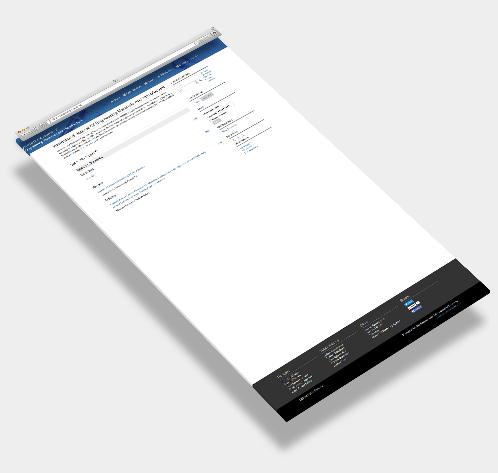 OJS - International Journal of Engineering Materials and Manufacture - Malaysia