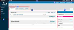 OJS 3 editorial interface