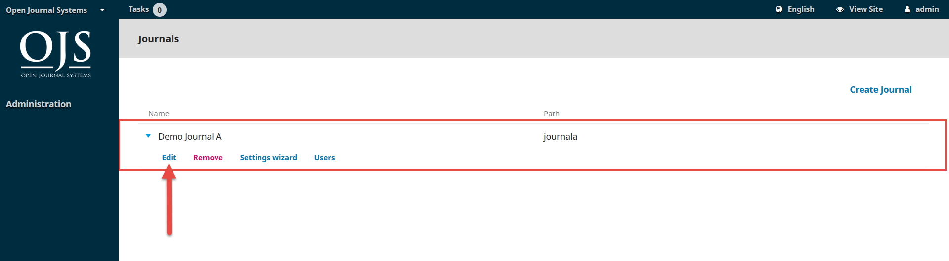 OJS 3.x hosted journals edit