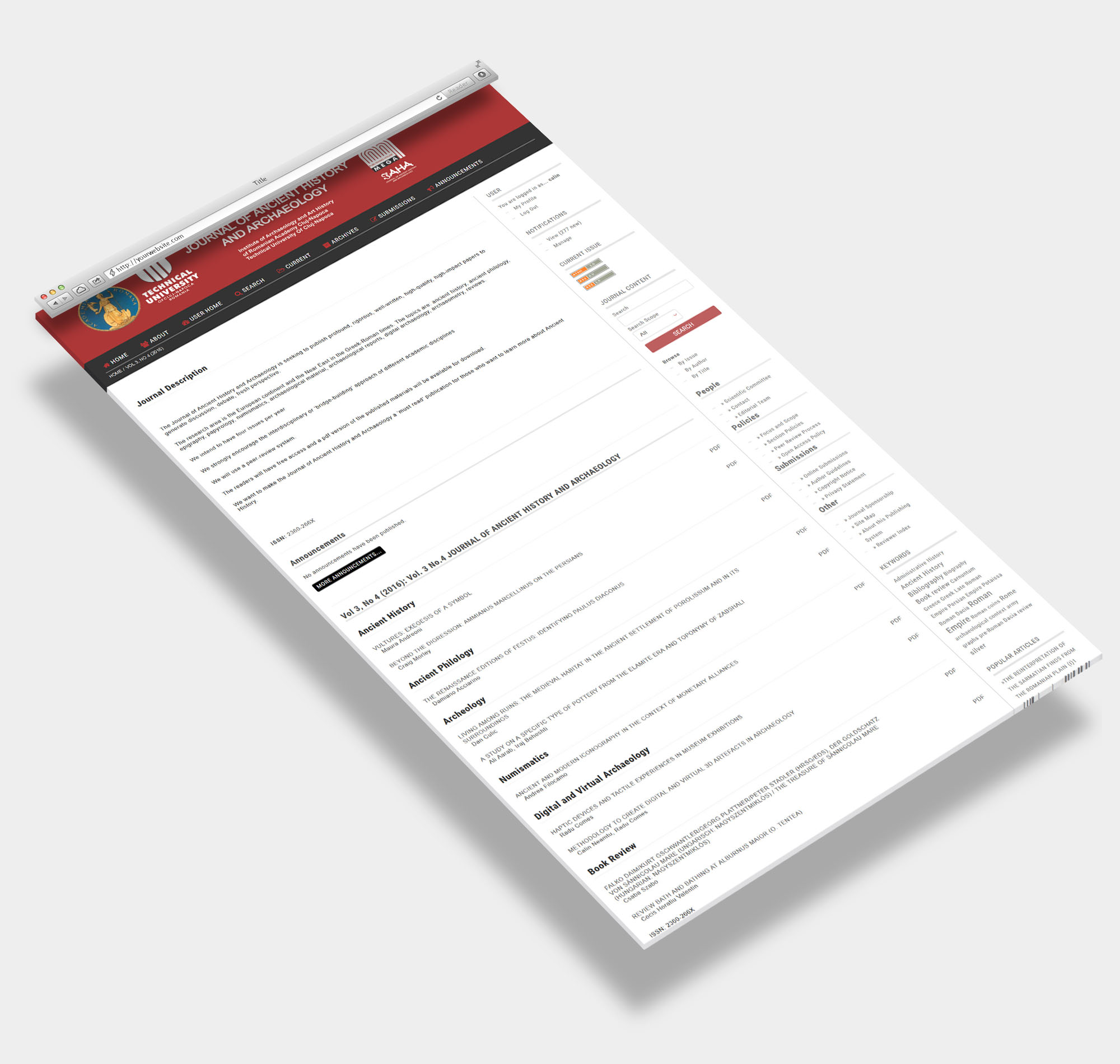 OJS The Journal of Ancient History and Archaeology